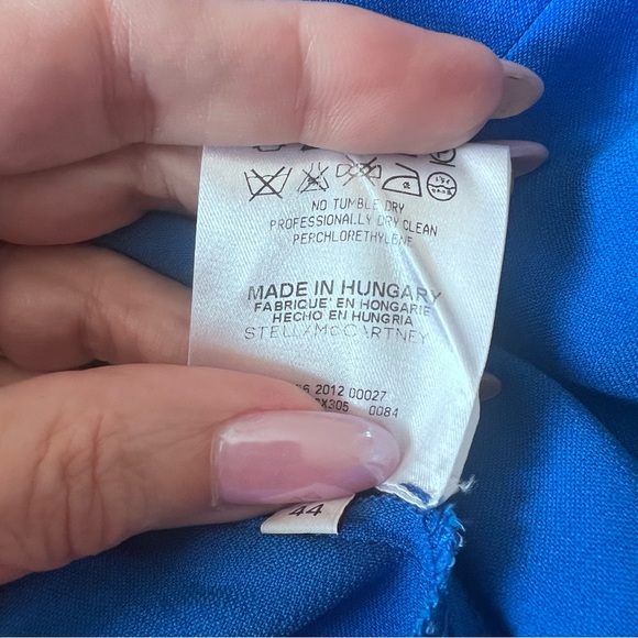 Stella McCartney Blue Shift Darted Knee Length Dress 44/10 - Picture 9 of 13